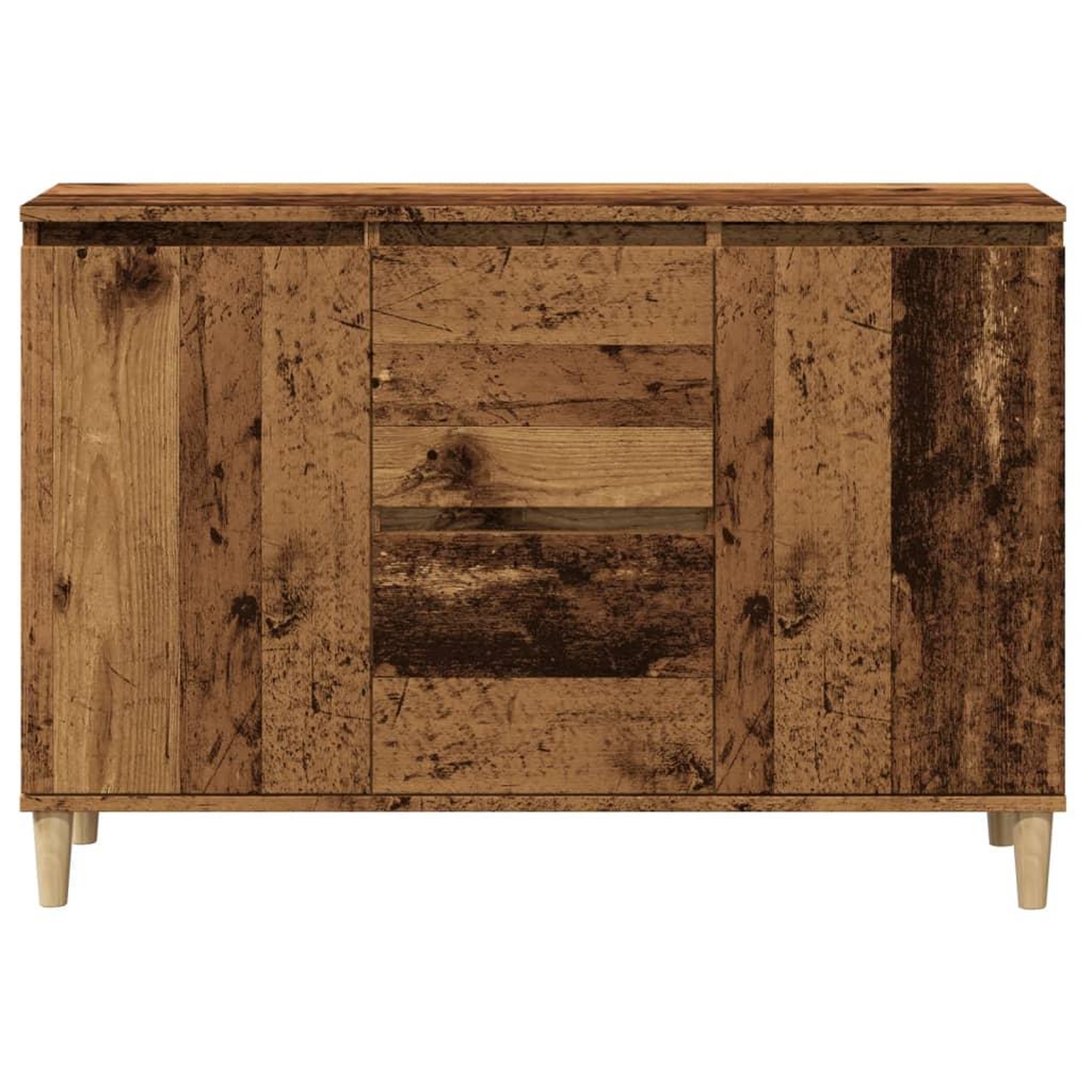 Voir la diapositive 4 : VIDAXL Buffet vieux bois 102x35x70 cm bois d'ingenierie