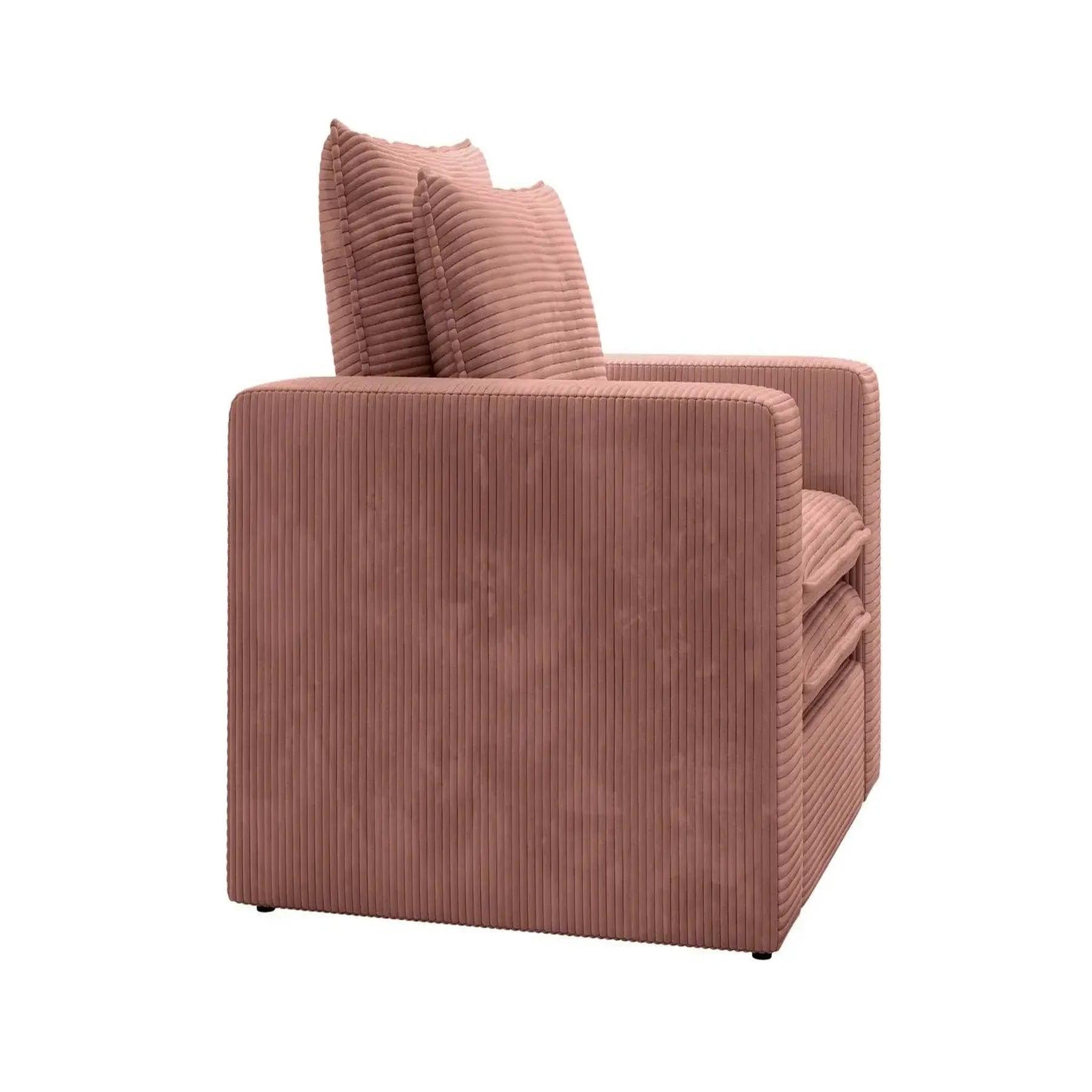 Voir la diapositive 5 : CASANOVA PARIS Oscar - fauteuil en velours côtelé