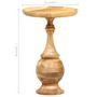 Voir la diapositive 6 : VIDAXL Table d'appoint ronde 43x43x66 cm Bois de manguier massif