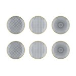 BJORN Assiette PATTERN Ø21cm - 6 pièces - Eclipse