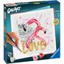 Voir la diapositive 1 : RAVENSBURGER Tableau Love - CreArt - Carré 20x20 cm