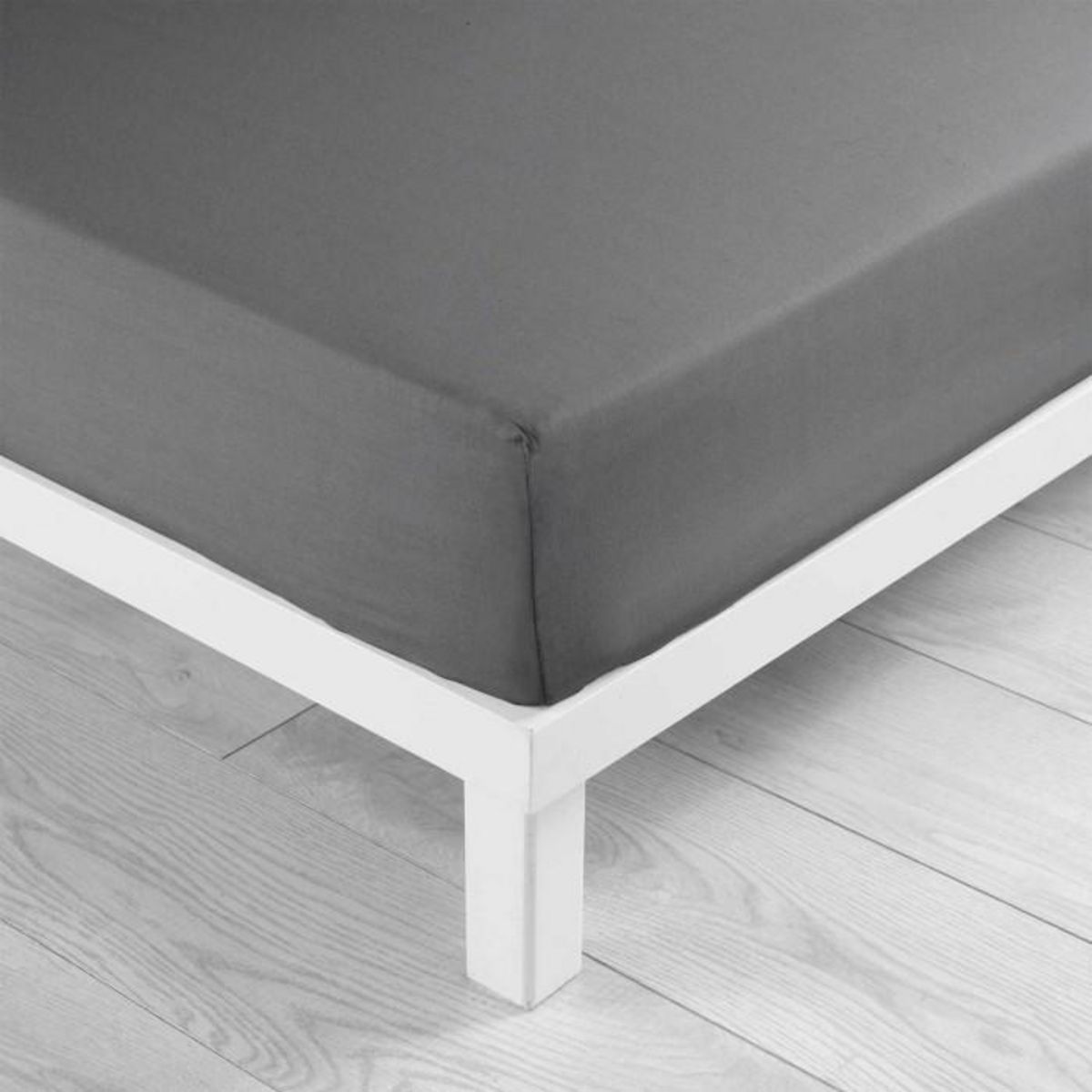 Paris Prix Drap Housse  Lina  140x190cm Anthracite