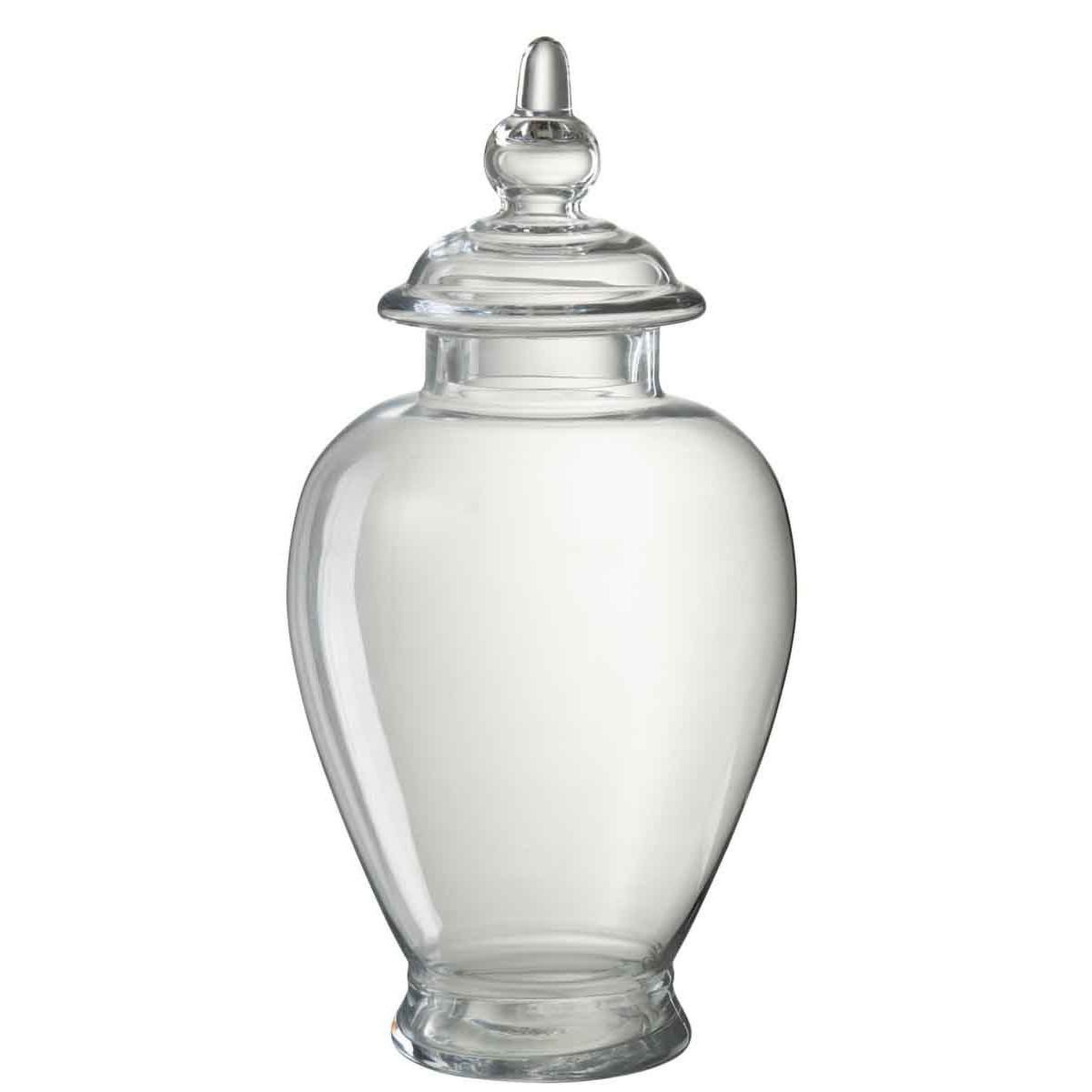 J-LINE Bocal en verre design  provision  51cm transparent