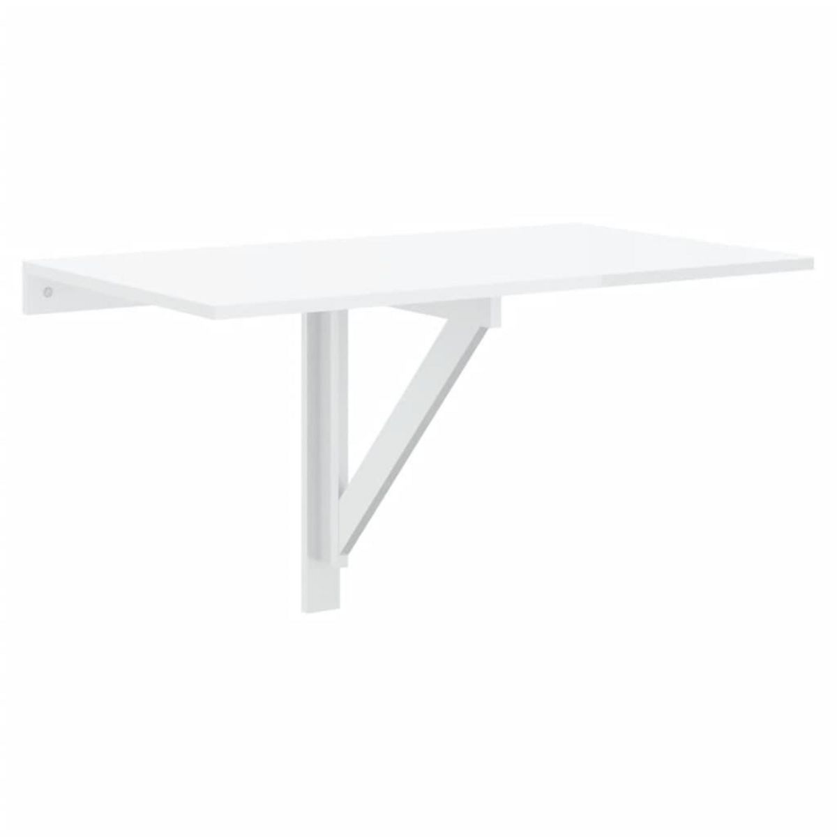 VIDAXL Table murale pliable Blanc brillant 100x60x56cm Bois ingenierie