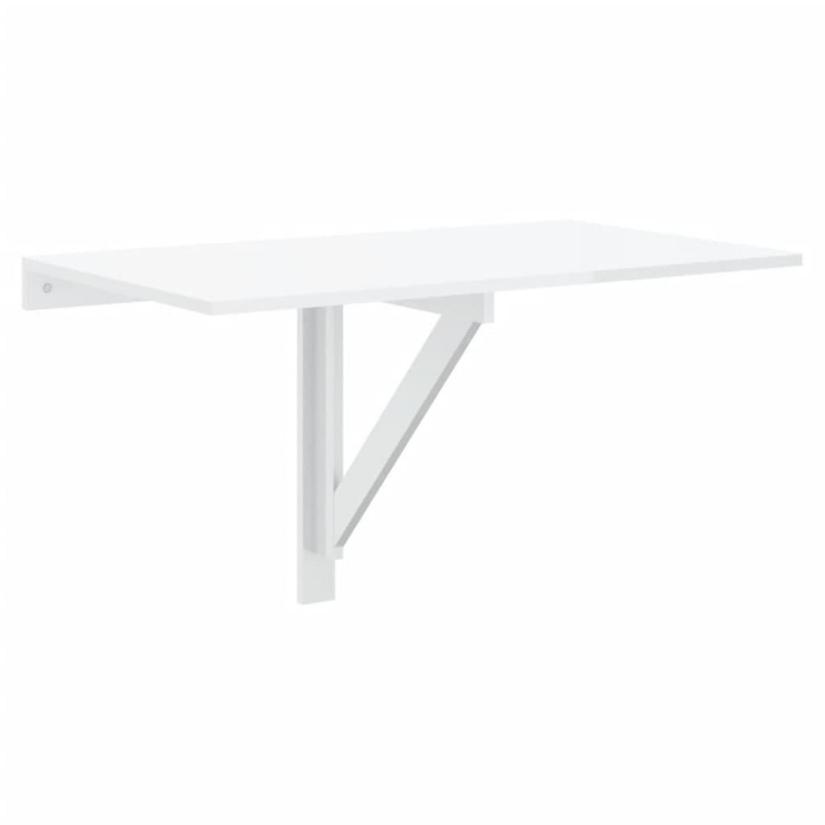 VIDAXL Table murale pliable Blanc brillant 100x60x56cm Bois ingenierie