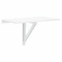 Voir la diapositive 2 : VIDAXL Table murale pliable Blanc brillant 100x60x56cm Bois ingenierie