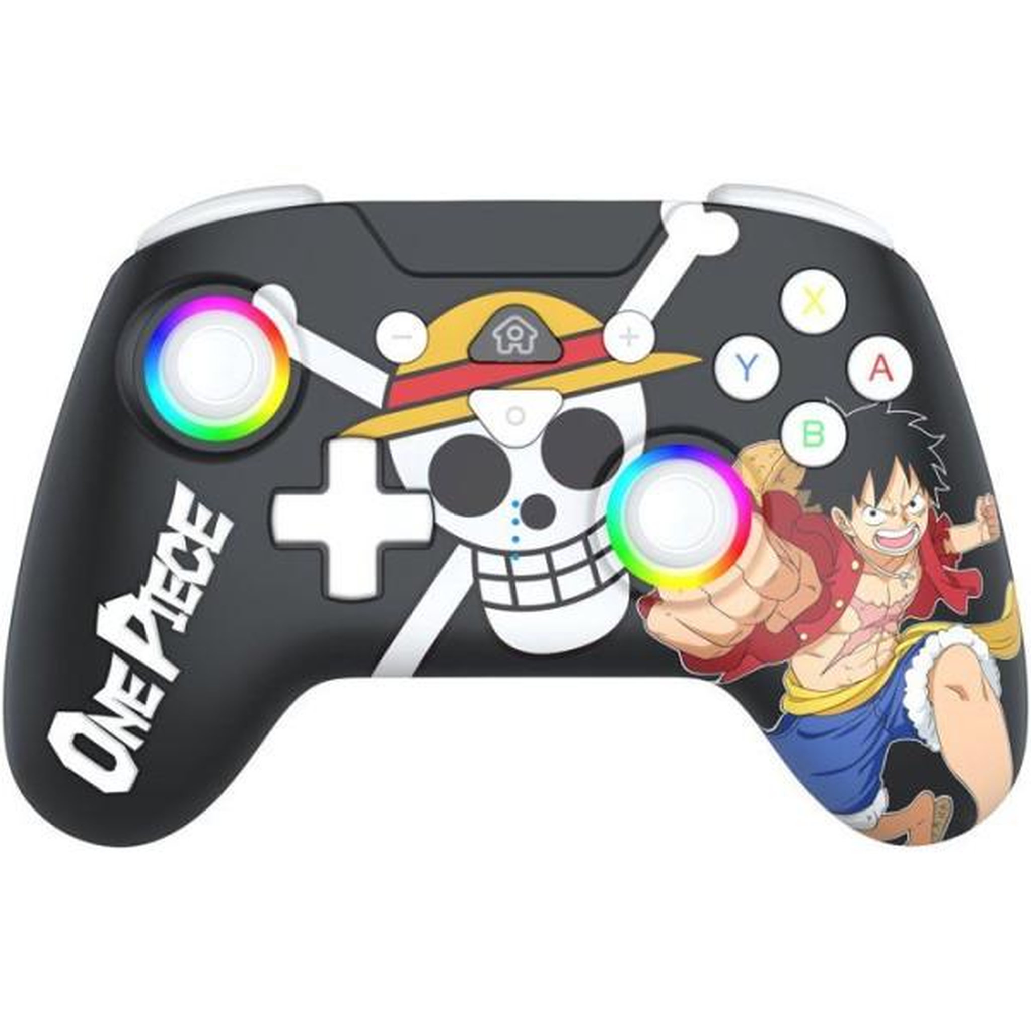 Subsonic Manette sans fil - Nintendo Switch / Switch OLED / Switch 2 - One Piece Luffy Fishman - Bluetooth - Noir - SUBSONIC