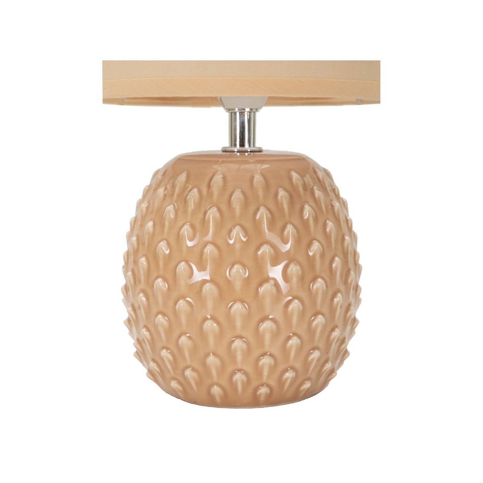 Voir la diapositive 2 : Paris Prix Lampe à poser en céramique  pontus  27cm pêche