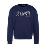 Schott Sweat  Homme Schott Stanley. Coloris disponibles : Bleu