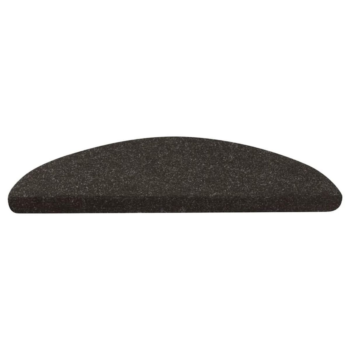 VIDAXL Tapis d'escalier auto-adhesifs 30 pcs noir 56x17x3 cm