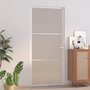 Voir la diapositive 1 : VIDAXL Porte interieure 93x201,5 cm Blanc Verre mat et aluminium