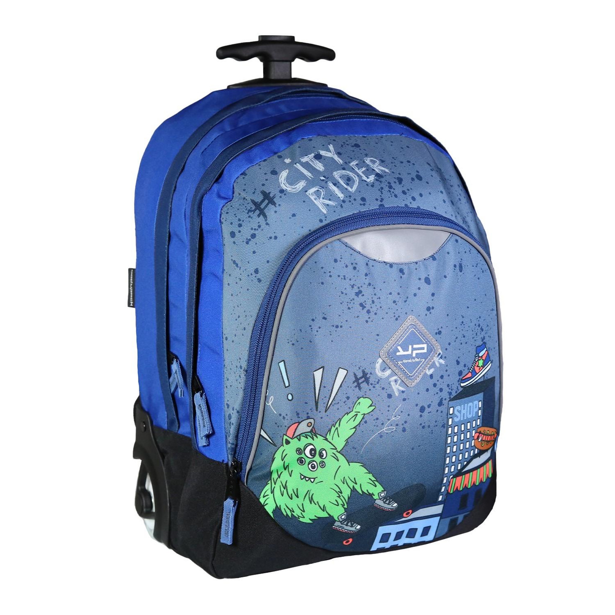 Voir la diapositive 2 : BODYPACK Bodypack Sac à dos à roulettes 2 compartiments Monster Bleu