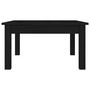 Voir la diapositive 5 : VIDAXL Table basse Noir 55x55x30 cm Bois massif de pin