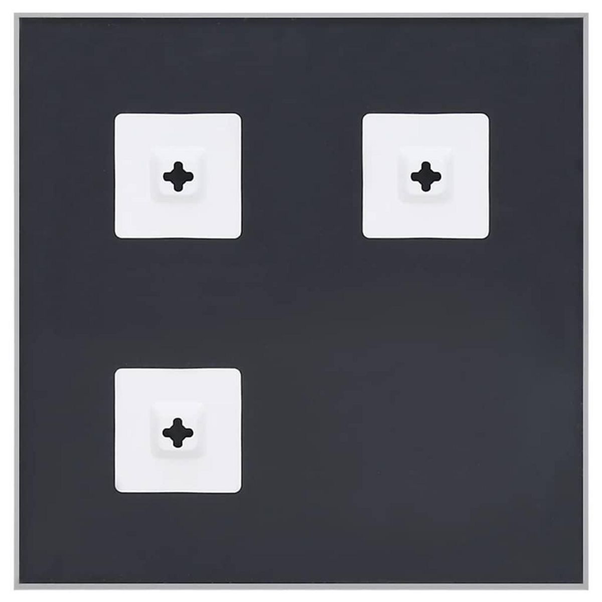 VIDAXL Miroir Argente 40x40 cm