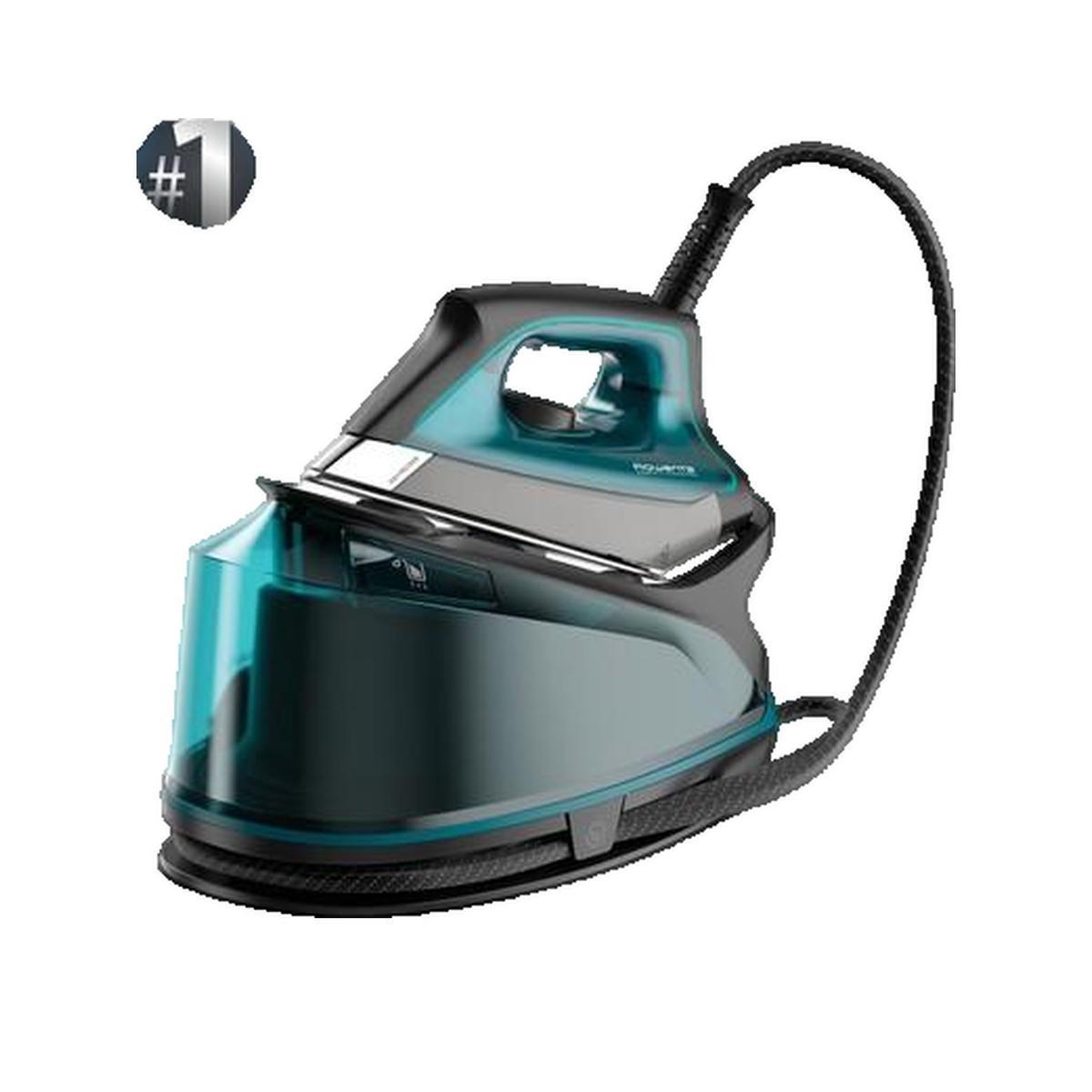 Voir la diapositive 2 : ROWENTA Centrale vapeur Rowenta DG7623F0 Compact Steam Pro noir