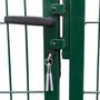Voir la diapositive 3 : VIDAXL Portail de cloture de jardin avec poteaux 350x120 cm Acier Vert
