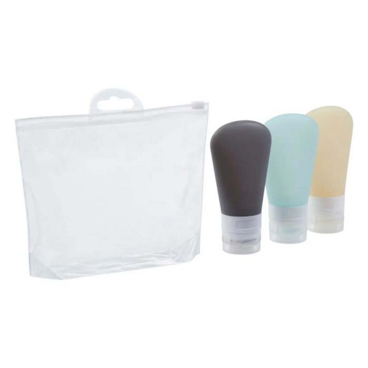 FIVE Lot de 3 Tubes Avec Trousse  Voyage  17cm Multicolore