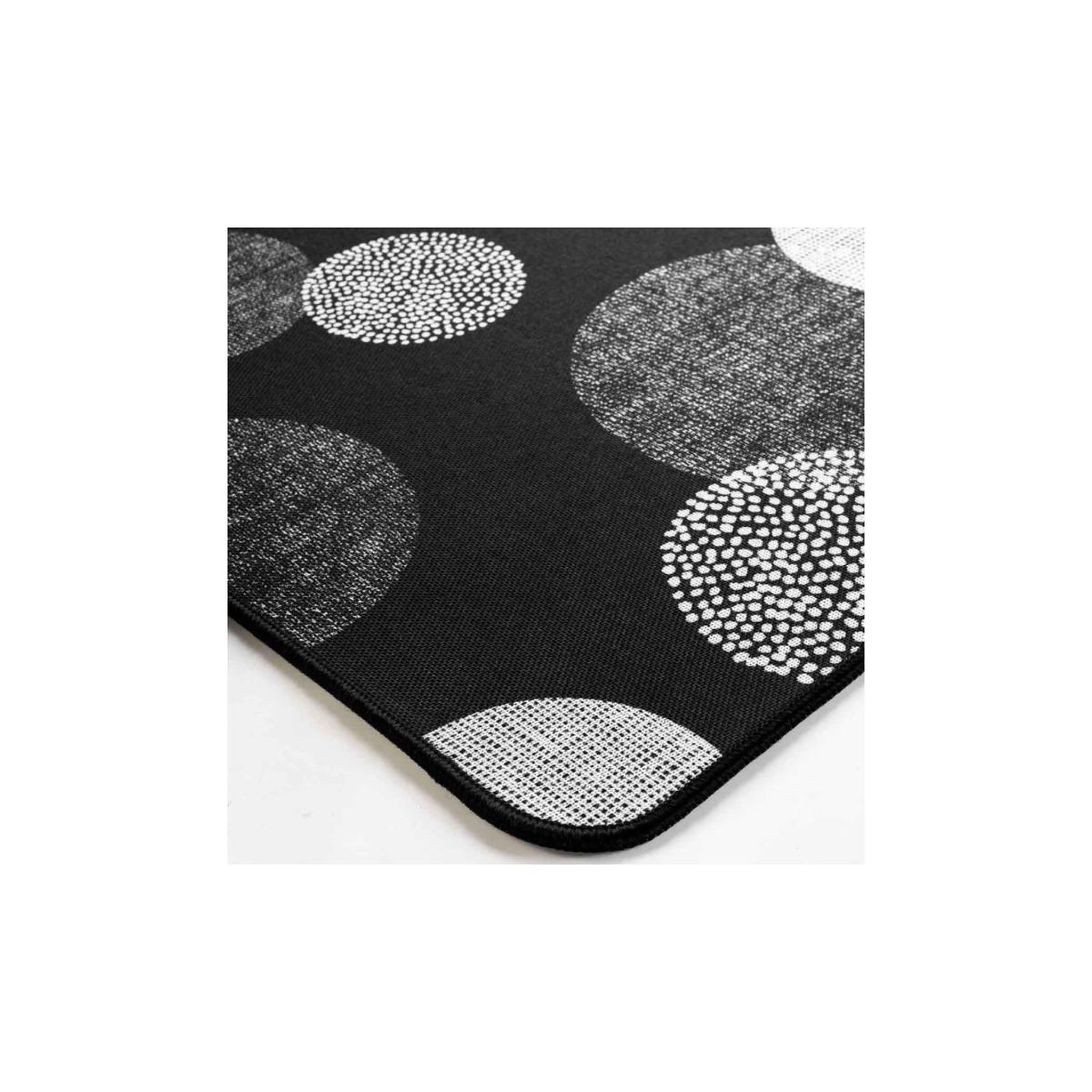 Voir la diapositive 2 : Douceur d'Intérieur Tapis déco imprimé  oxana  45x75cm noir
