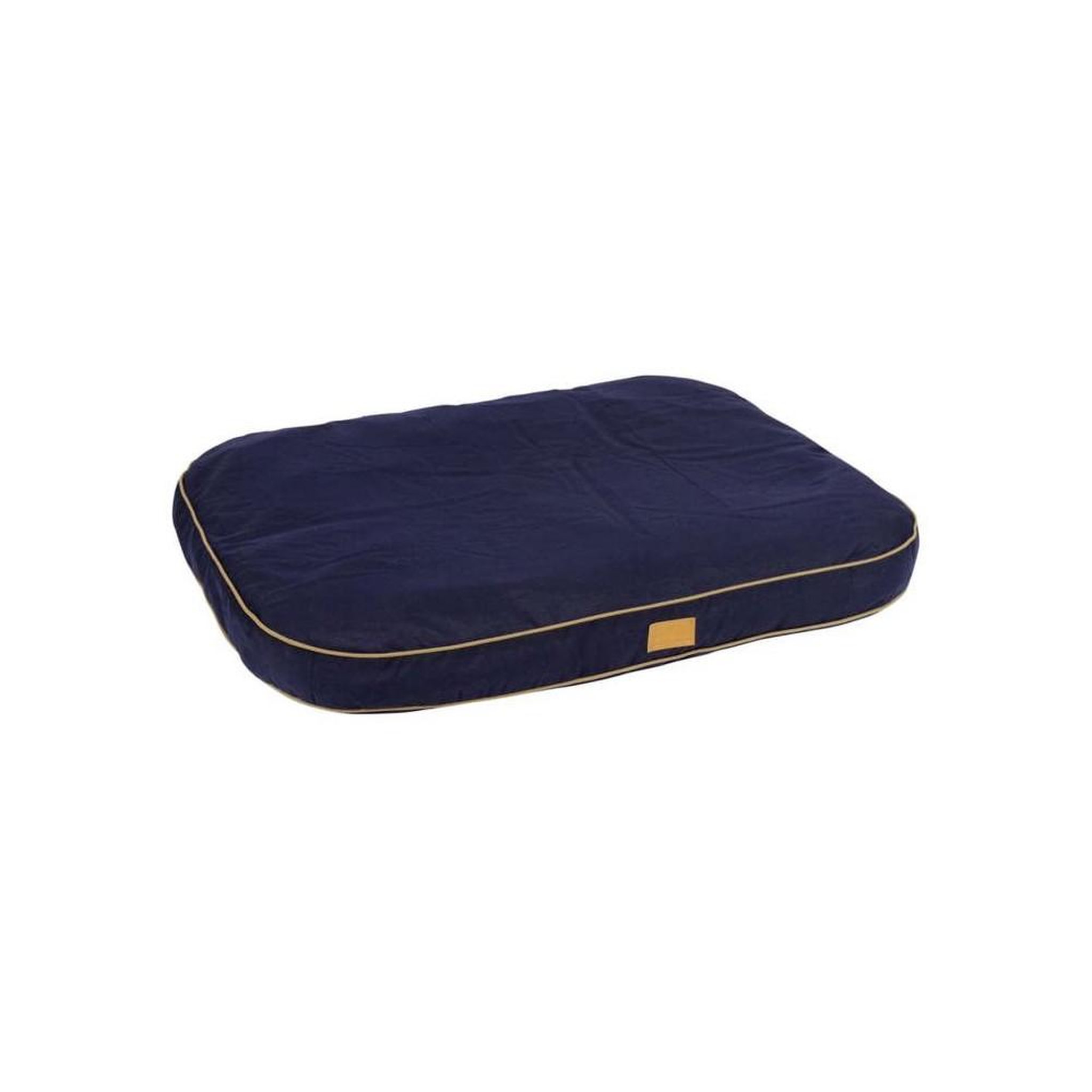 Voir la diapositive 2 : KERBL Coussin - KERBL - Jerome - 80 x 60 x 6 cm - Bleu foncé et cognac