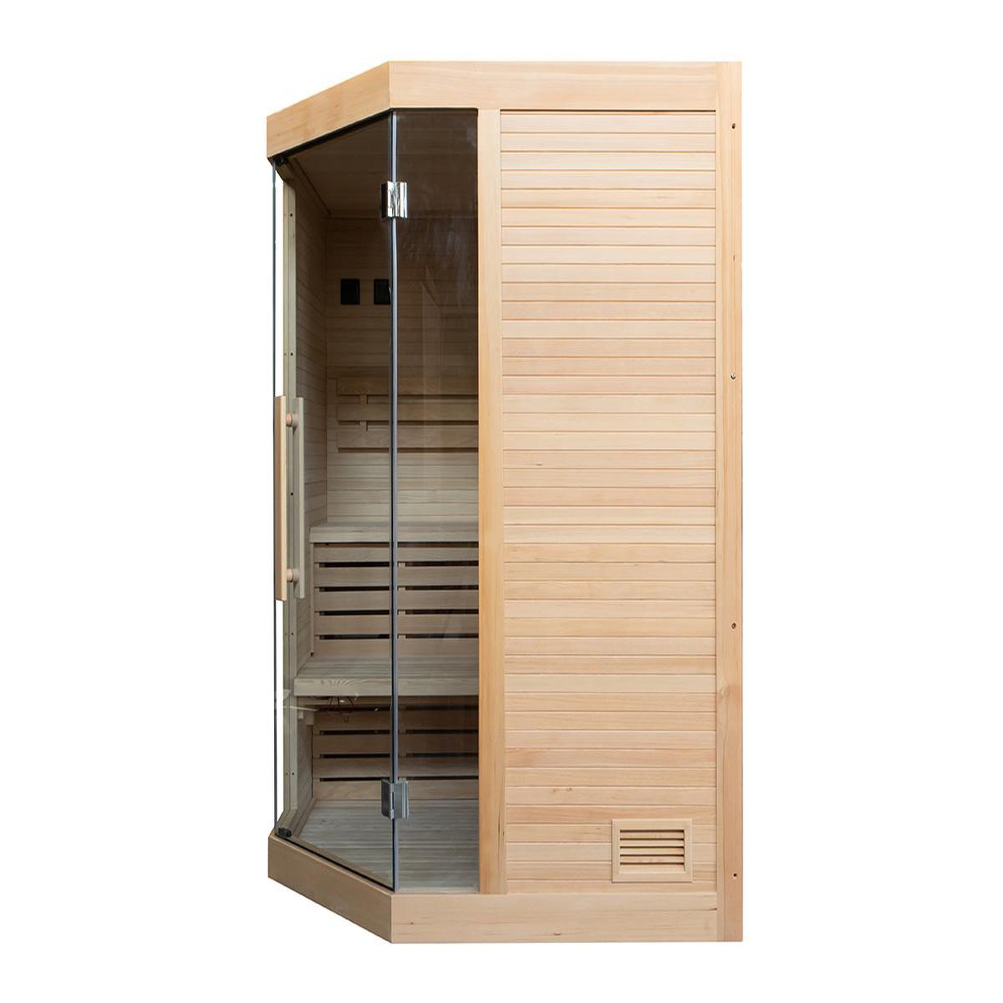 Voir la diapositive 4 : France Sauna Sauna traditionnel Sense 3 places angulaire - France Sauna