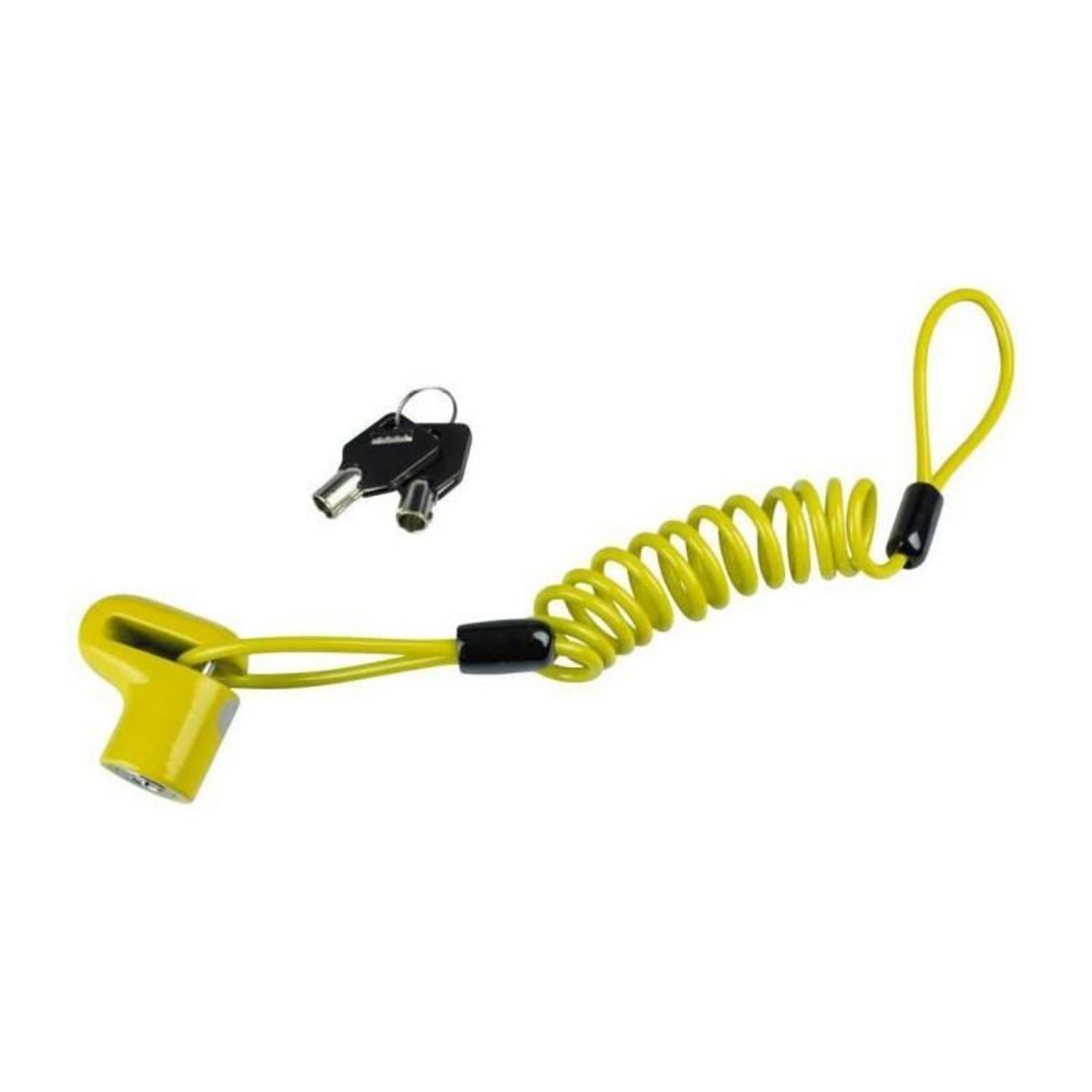 BURG WACHTER Antivol vélo câble - BURG WACHTER - 520 50 Yellow SB - Câble acier gainé 14 mm, 100 cm