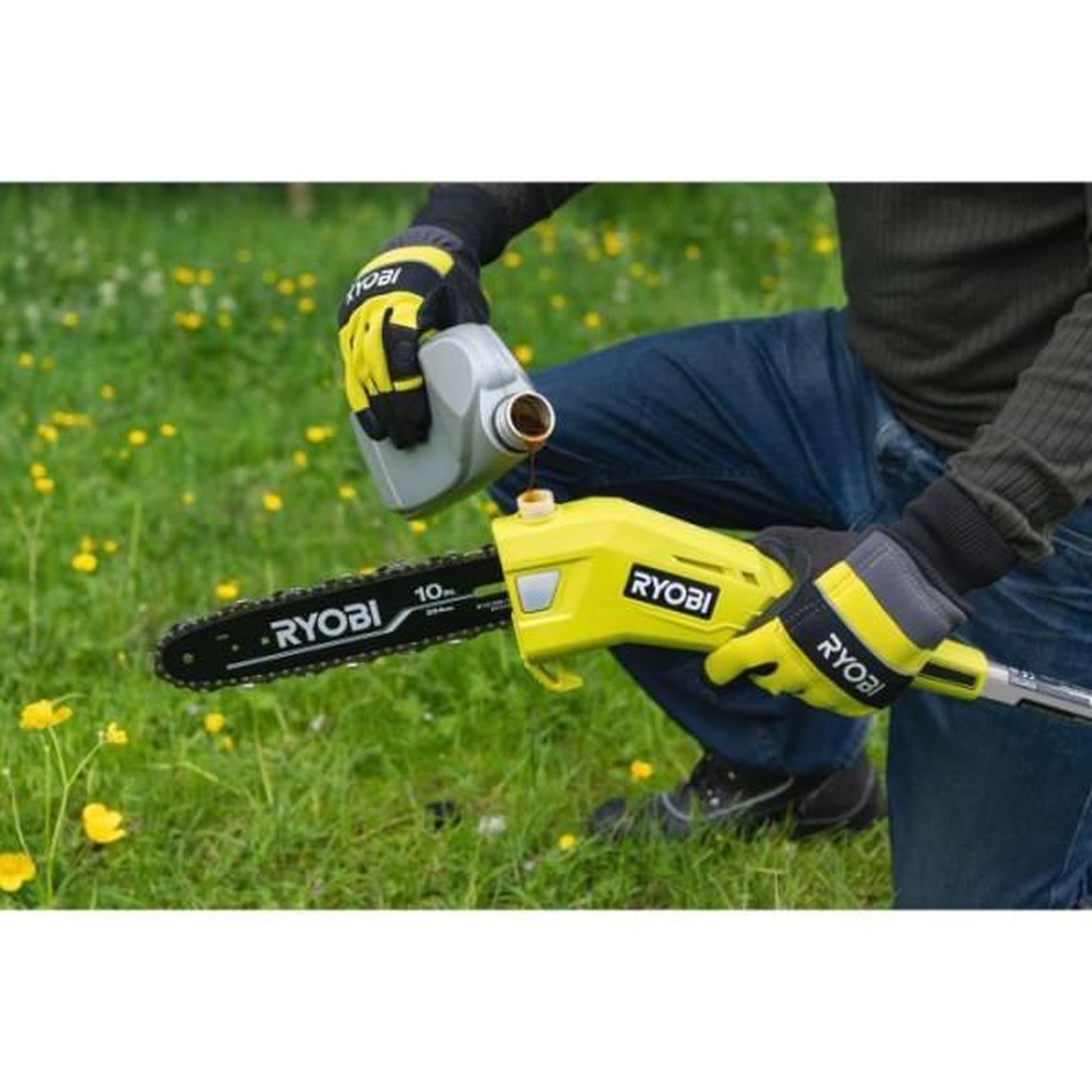 Voir la diapositive 6 : Ryobi RYOBI - Élagueur sur perche 36V MAXPOWER - guide 25 cm - tube télescopique (2,4 - 2,9 m) - sans batterie ni chargeur - RY36PP2