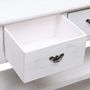 Voir la diapositive 6 : VIDAXL Buffet Antique Blanc 115x30x76 cm Bois