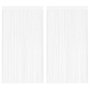 Voir la diapositive 1 : VIDAXL Rideau en fils 2 pcs 100 x 250 cm Blanc
