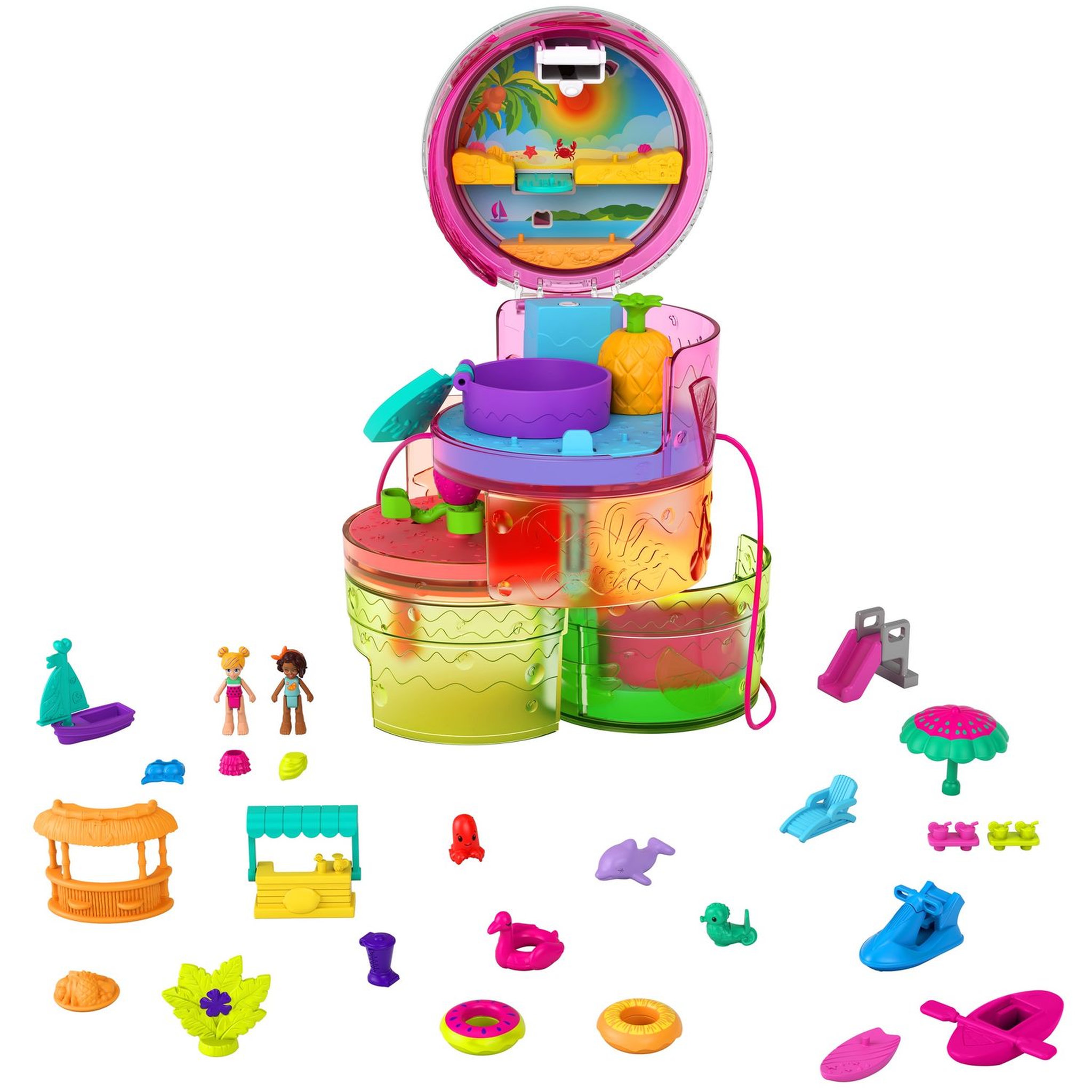 Voir la diapositive 2 : MATTEL Coffret Polly Pocket multifacettes Smoothie