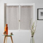 Paris Prix Paire de Voilages  Milza  60x160cm Beige