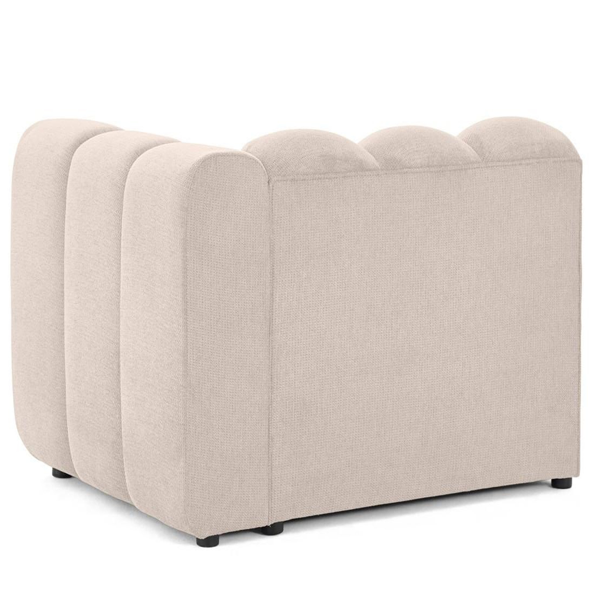 Voir la diapositive 5 : LISA DESIGN Debbie - module d'assise droit en tissu texturé