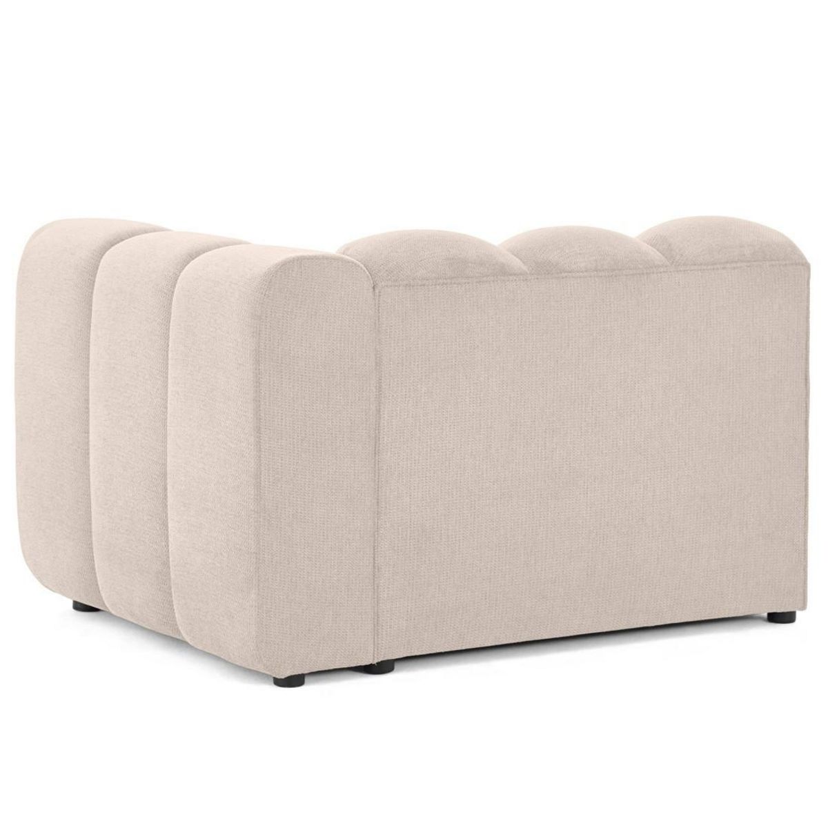 LISA DESIGN Debbie - module d'assise droit en tissu texturé