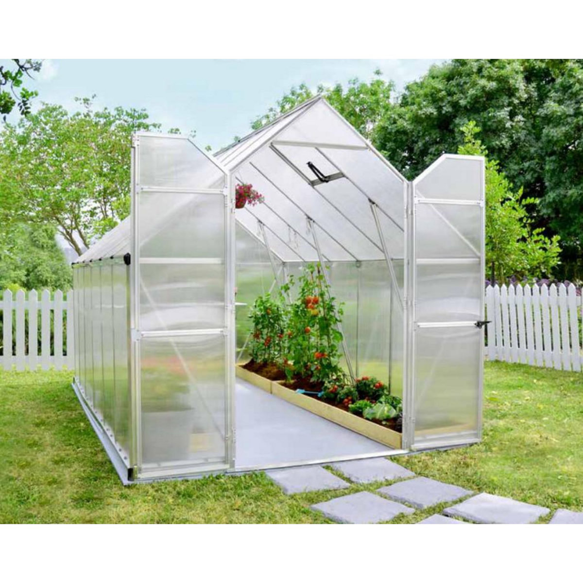 Palram Serre de jardin 8.9m² argent - 701944