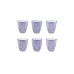 BJORN Mug PATTERN 30cl - 6 pièces - Dark blue