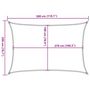 Voir la diapositive 6 : VIDAXL Voile d'ombrage 160 g/m^2 Creme 2x3 m PEHD