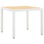 Voir la diapositive 2 : VIDAXL Salon de jardin 5 pcs resine tressee blanc