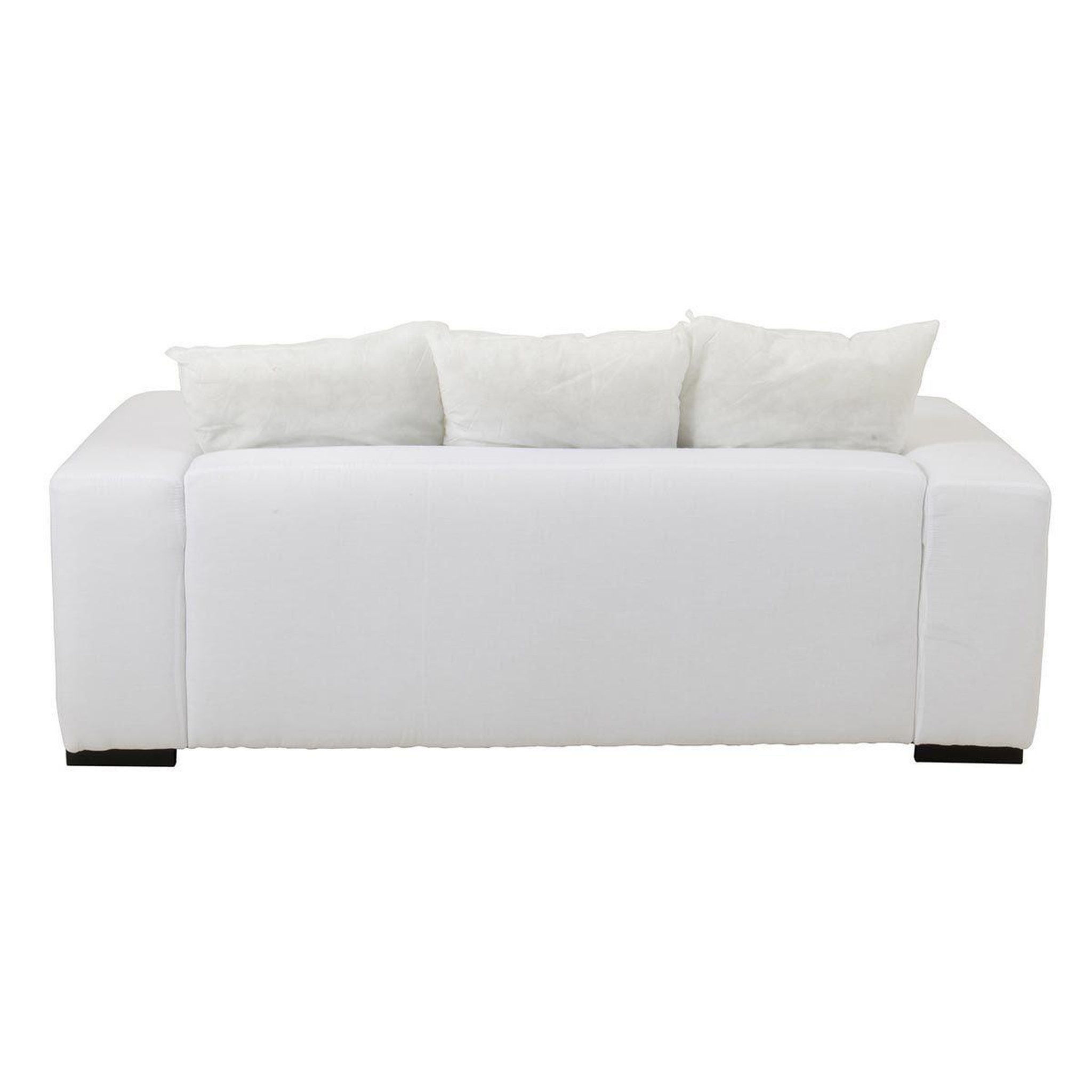 Voir la diapositive 5 : J-LINE Canapé design 5 coussins  monaco  217cm blanc