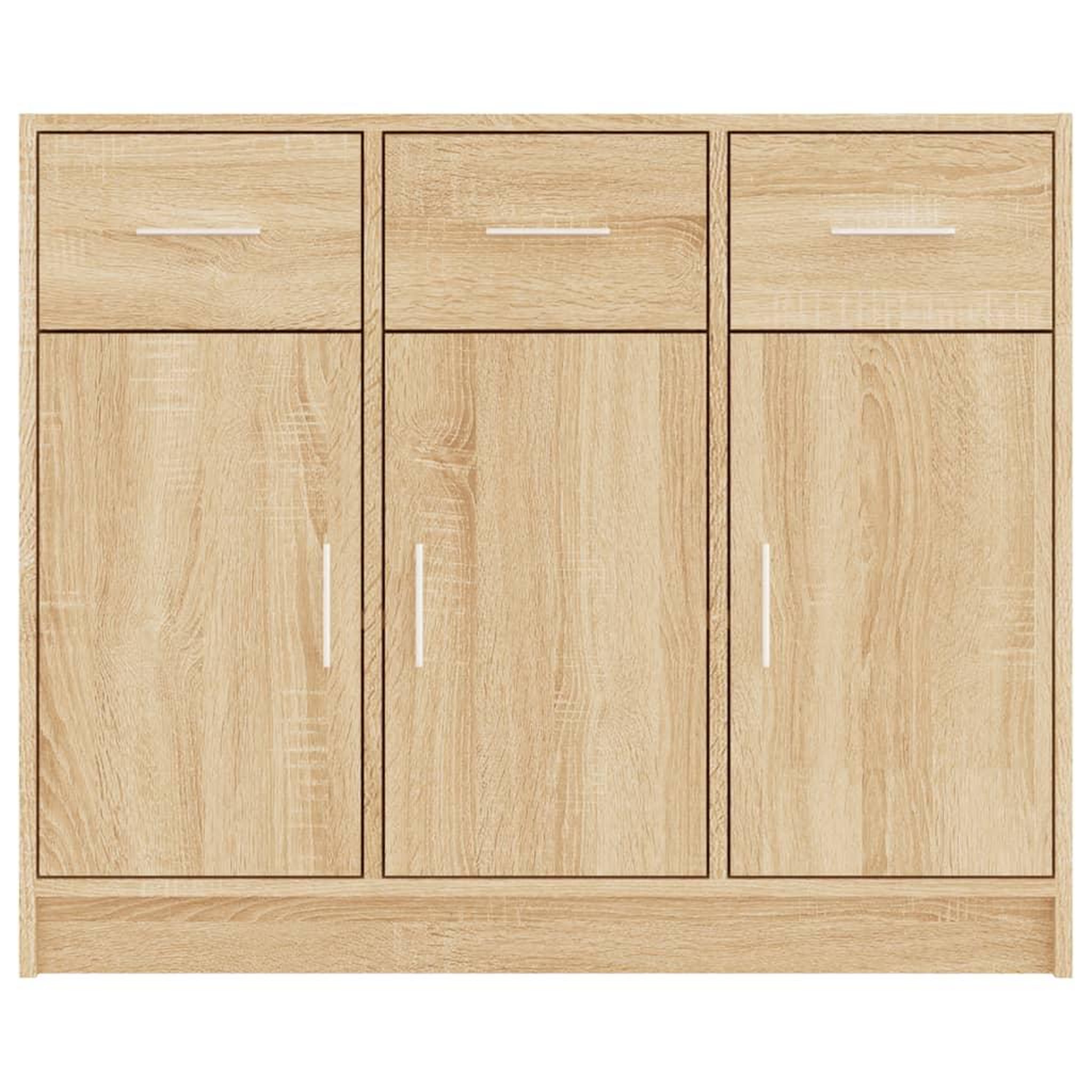 Voir la diapositive 5 : VIDAXL Buffet chene sonoma 91x28x75 cm bois d'ingenierie