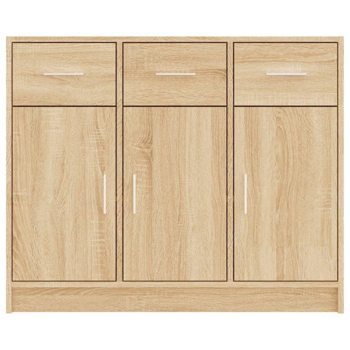 VIDAXL Buffet chene sonoma 91x28x75 cm bois d'ingenierie
