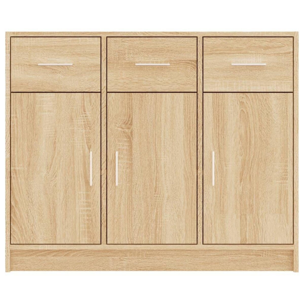 VIDAXL Buffet chene sonoma 91x28x75 cm bois d'ingenierie