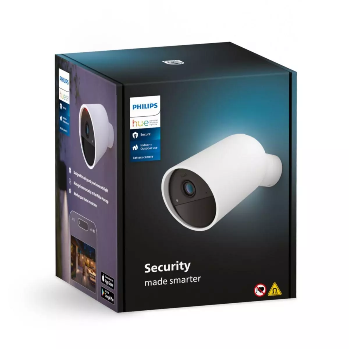 Philips Caméra de surveillance HUE SECURE Wifi blanche