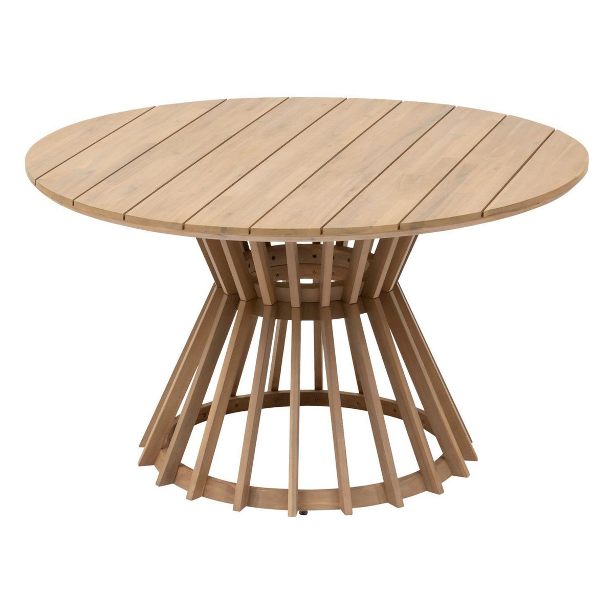 HESPERIDE Table de jardin ronde Osuna en acacia - 6 Places
