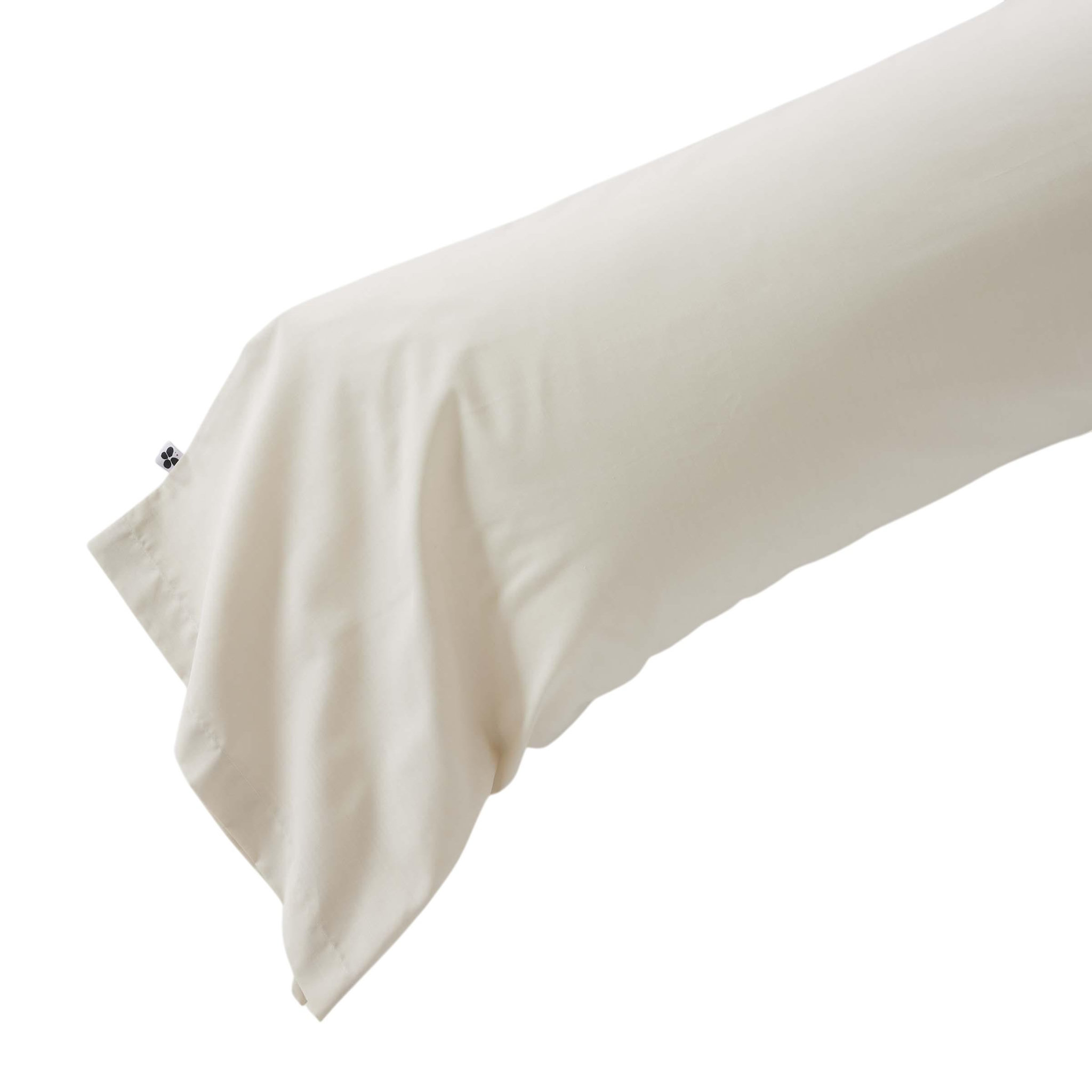 Voir la diapositive 1 : Eden Taie de traversin en percale de coton perrine