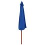Voir la diapositive 2 : VIDAXL Parasol d'exterieur avec mat en bois 350 cm Bleu