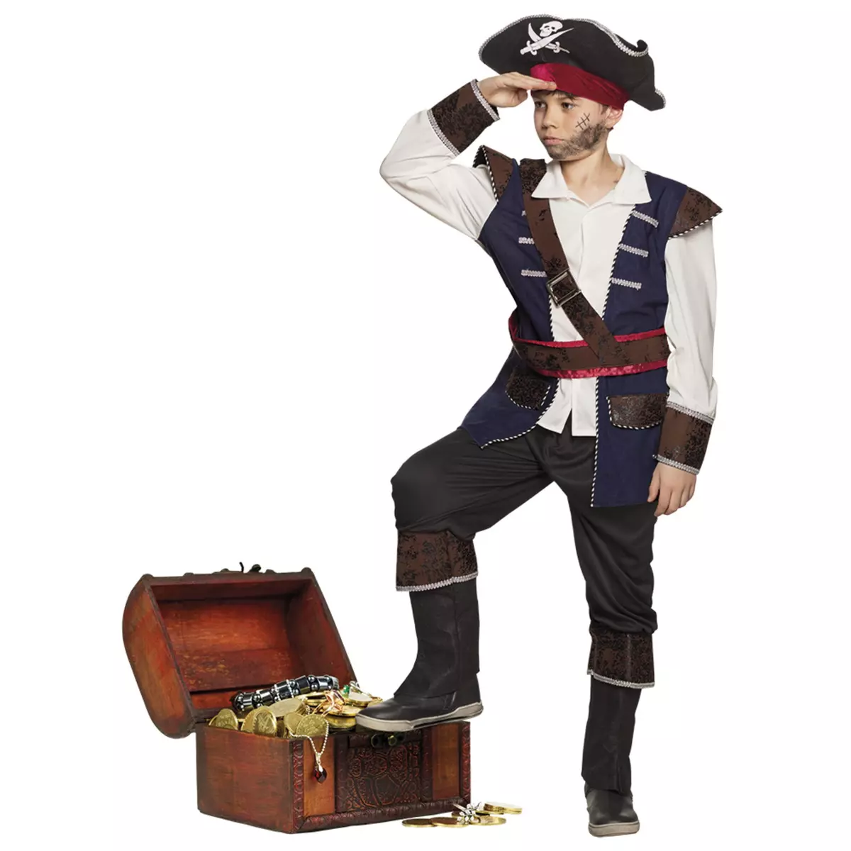Boland Déguisement Vince - Petit Pirate des Océans - 7/9 ans (122 à 134 cm)