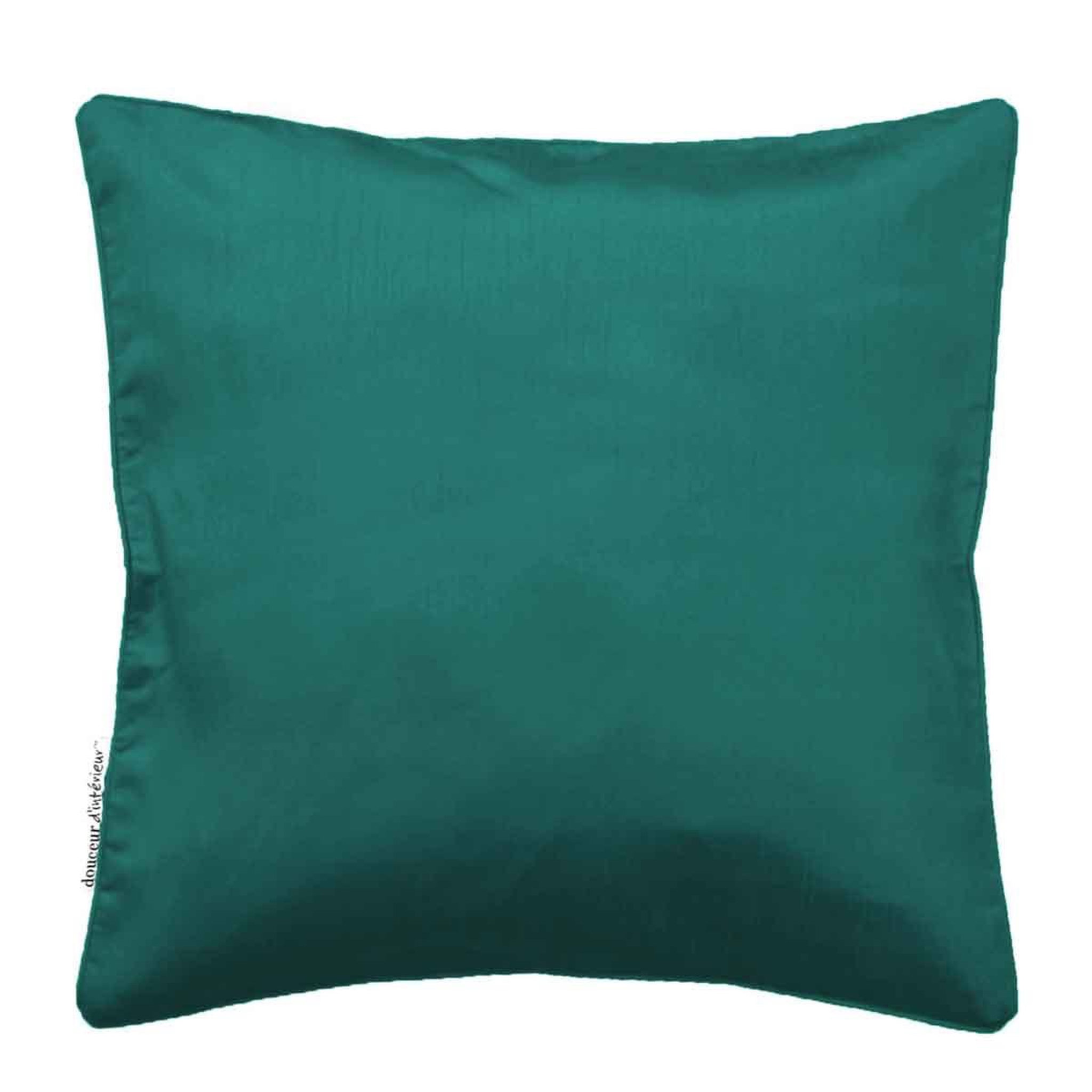 Douceur d'Intérieur Housse de coussin  shana  40x40cm émeraude