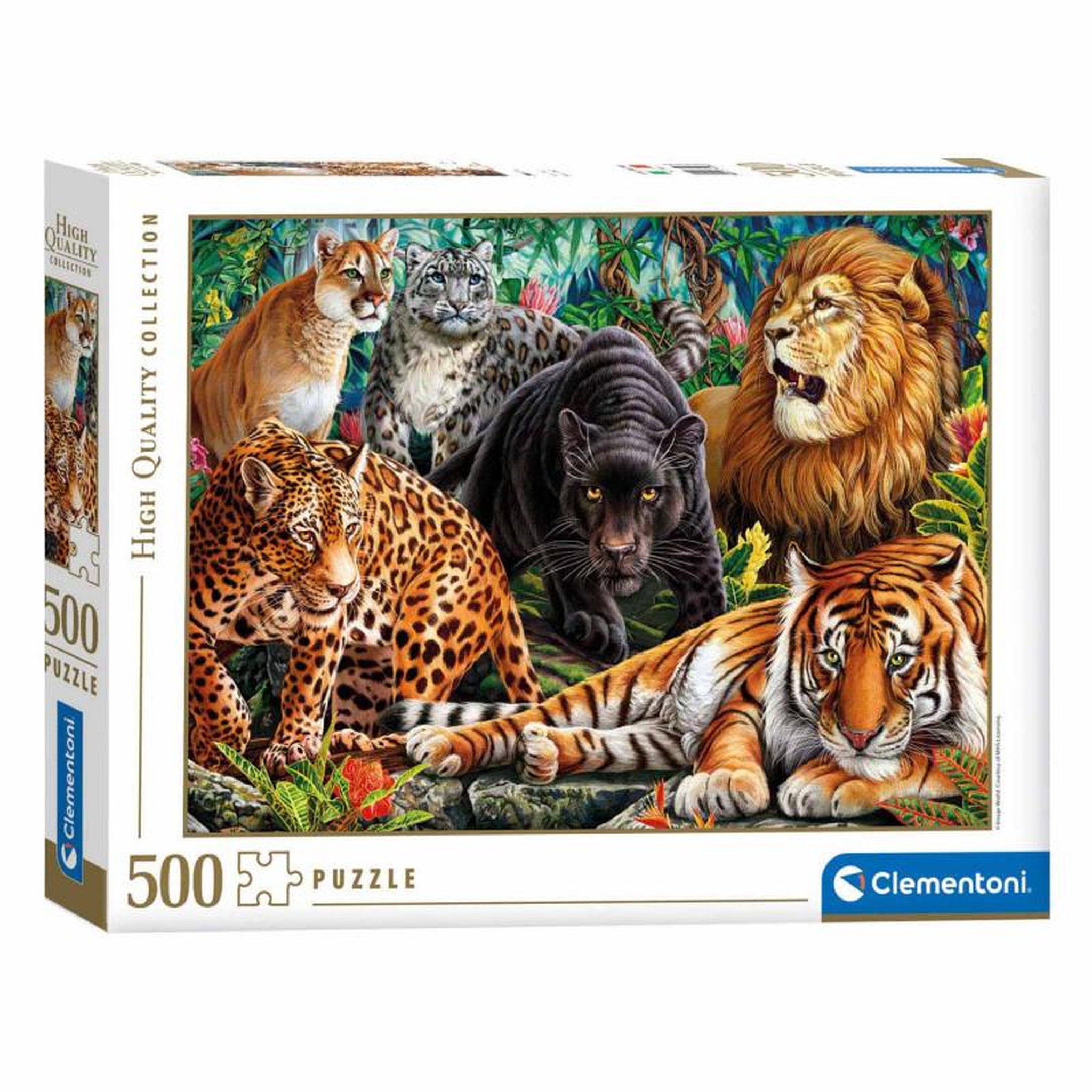 CLEMENTONI Clementoni Puzzle Les félins 500 pièces