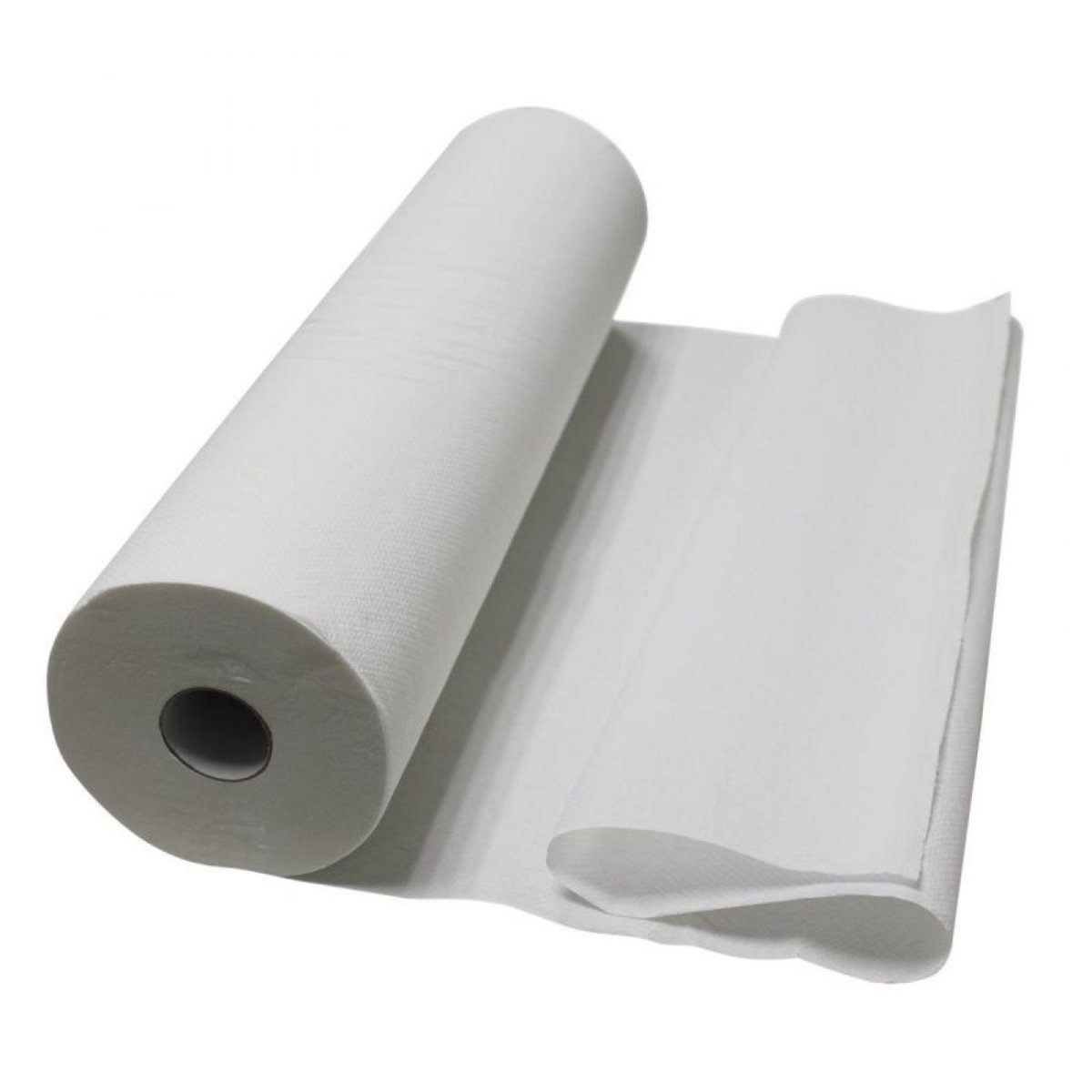 VIVEZEN Lot de 9 draps d'examen blanc 60cm x 50m - 34g/m2 double épaisseur aspect gaufré 100% pure ouate