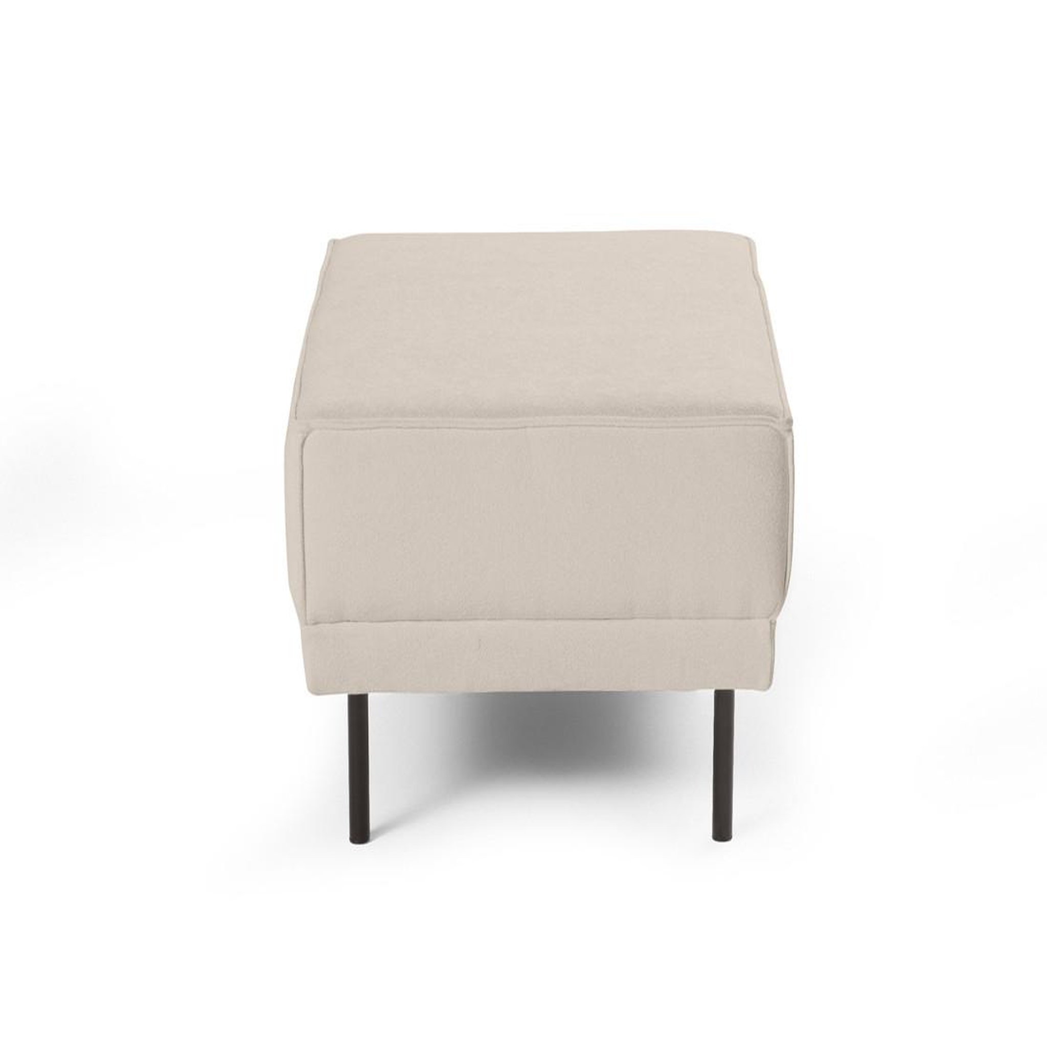 Voir la diapositive 3 : LISA DESIGN Charlie - pouf - pieds hauts - en tissu