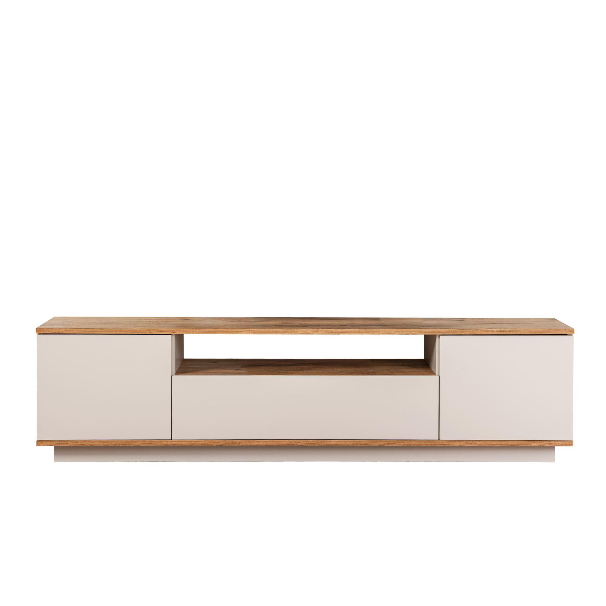 Habitat et Jardin Meuble tv en bois  veramont  - 180 x 44 x 44 cm - crème